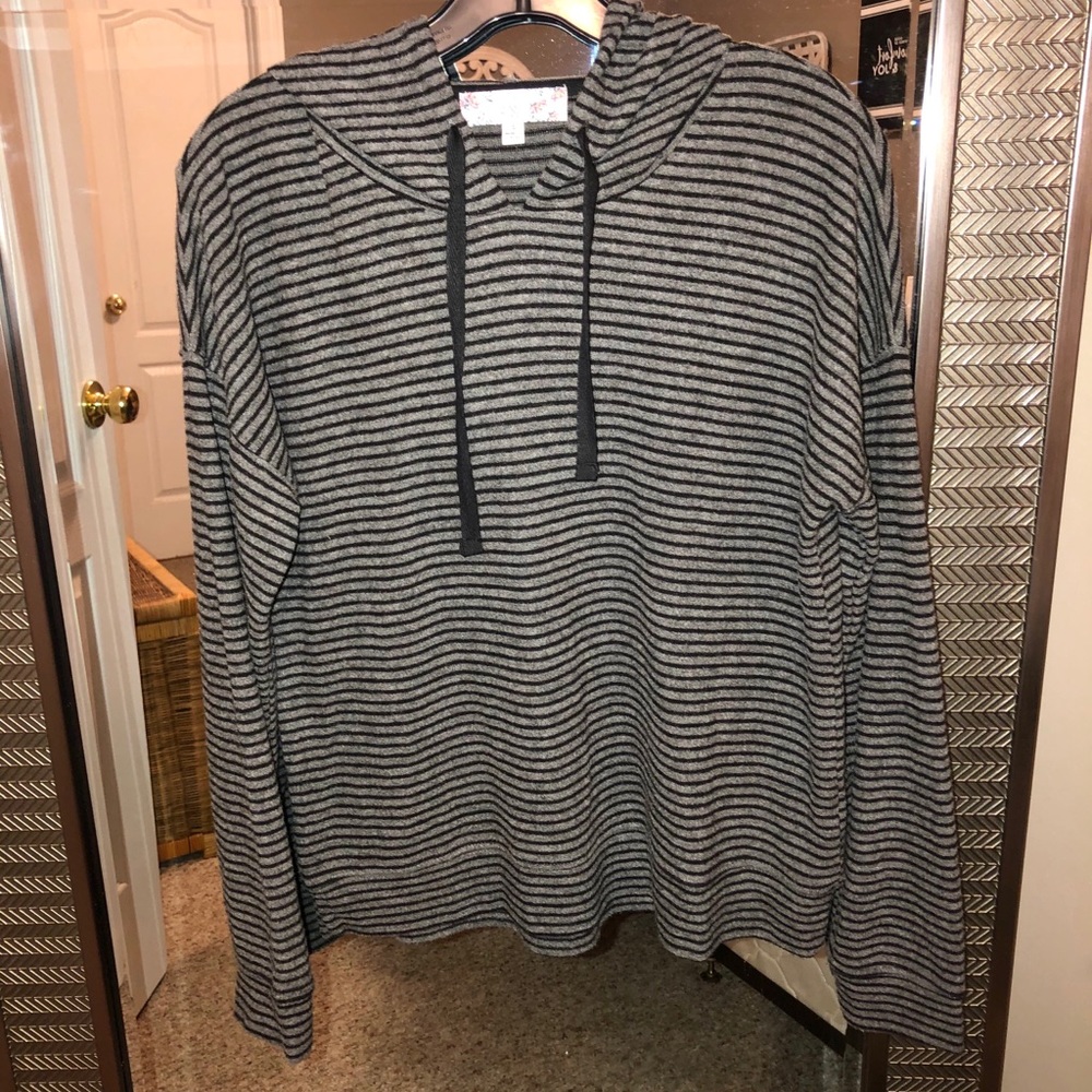 Striped hoodie